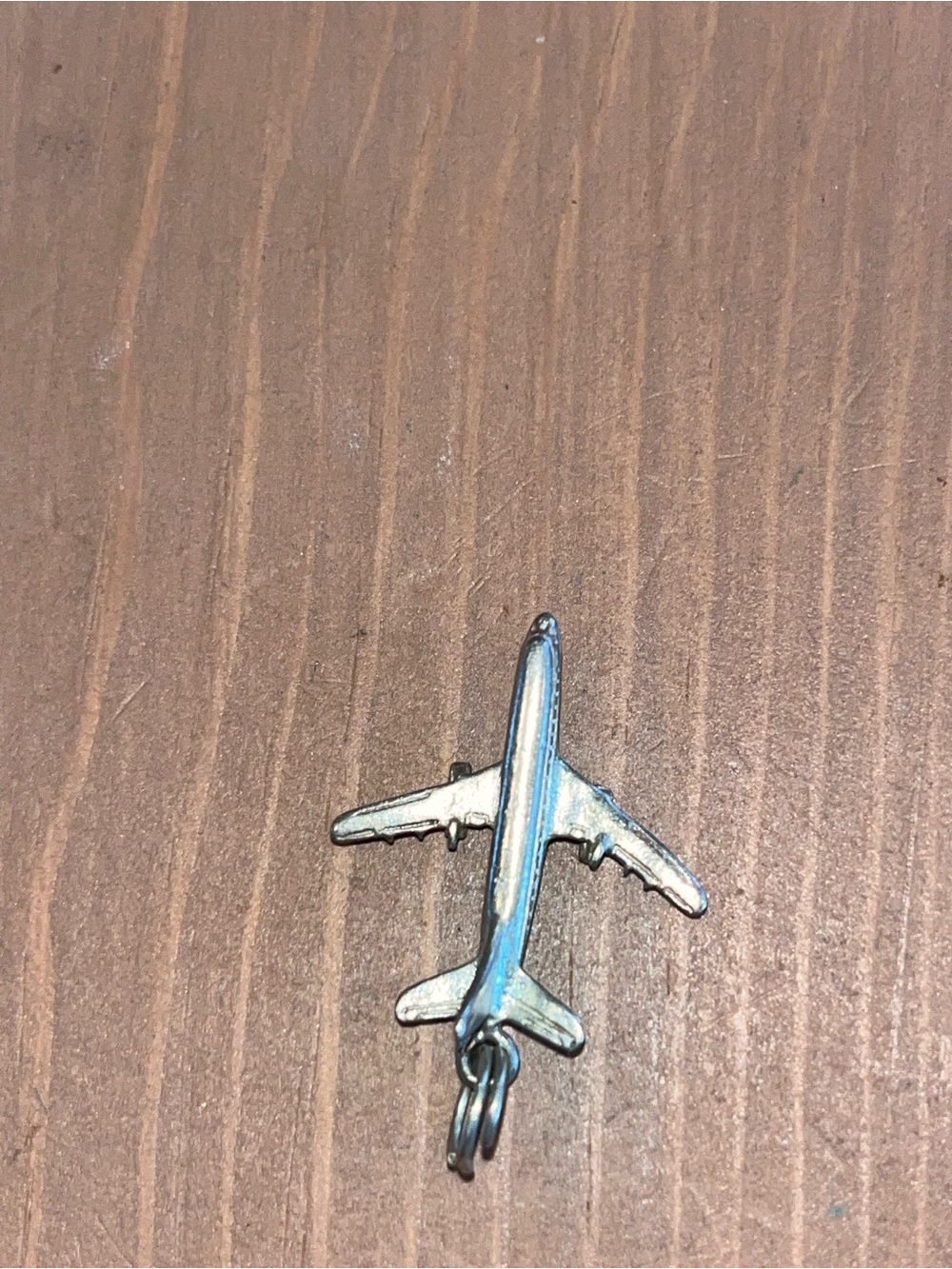 Airline airplane charm for necklace or bracelet sterling silver marked 925 EUC